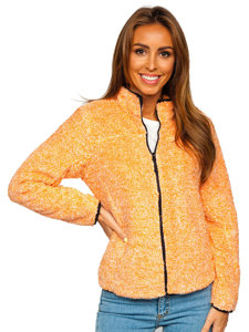 Women's Fleece Sweatshirt Orange Bolf HH009