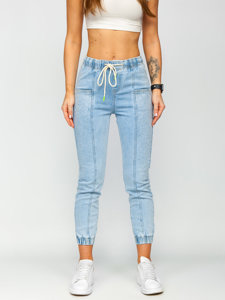 Women's Jeans Mom Fit Sky Blue Bolf BF108