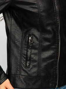 Women's Leather Jacket Black Bolf 11Z8010