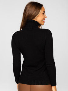 Women's Polo Neck Sweater Black Bolf J52386-2