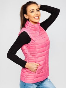 Women's Quilted Gilet Pink Bolf 23038