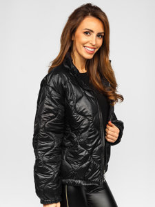 Women's Quilted Winter Jacket Black Bolf 33375