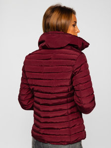 Women's Quilted Winter Jacket Claret Bolf 23063