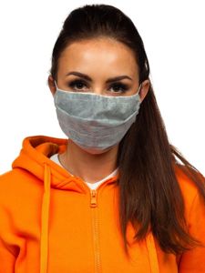 Women's Triple-layered Reusable Protective Face Mask Grey Bolf 002