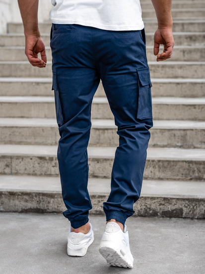 Men's Cargo Joggers Navy Blue Bolf 701