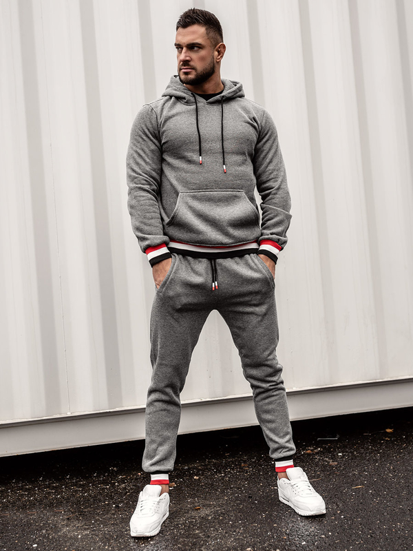 Men's Tracksuit with Hood Graphite Bolf 8C60
