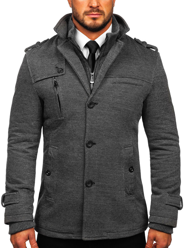 Men's Winter Jacket Grey Bolf 88802