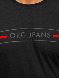 Men's Printed T-shirt Black Bolf 14802