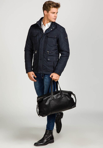 Men's Elegant Winter Jacket Navy Blue Bolf 1668