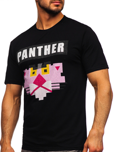 Men's Printed T-shirt Black Bolf 192380