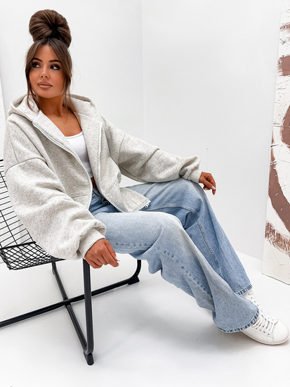 Women's Warm Butterfly Hoodie Heathered Bolf 821112