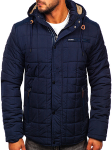 Men's Winter Jacket Navy Blue Bolf 1672