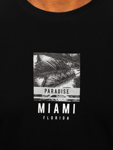 Men's Cotton Printed T-shirt Black Bolf MPO3500