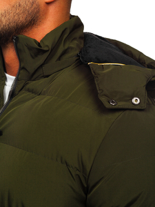 Men's Quilted Winter Jacket Green Bolf 6906
