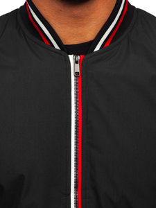 Men's Lightweight Bomber Jacket Black Bolf 84M3001
