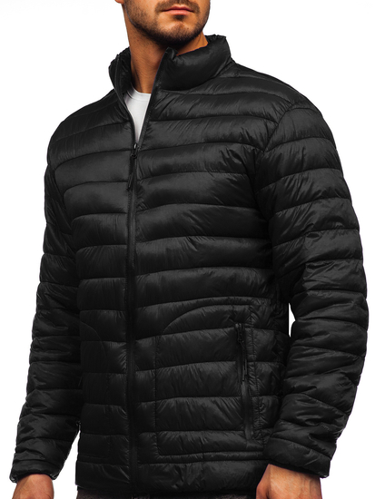 Men's Lightweight Quilted Jacket Black Bolf 13007