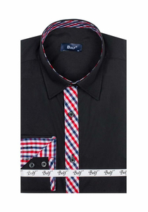 Men's Elegant Long Sleeve Shirt Black Bolf 6867