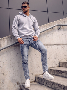 Men's Thick Hoodie Dark Grey Bolf 06A