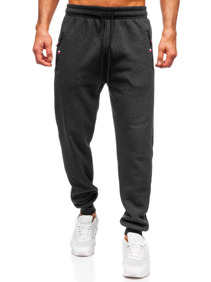 Men's Oversized Sweatpants Anthracite Bolf JX6500