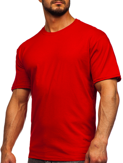Men's Basic Cotton T-shirt Red Bolf 192397
