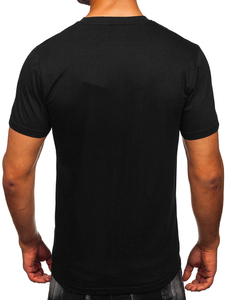 Men's Cotton Printed T-shirt Black Bolf MPO3461