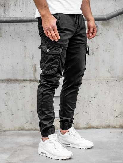 Men's Cargo Joggers Black Bolf CT6702