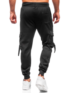Men's Cargo Joggers Black Bolf 8K1118