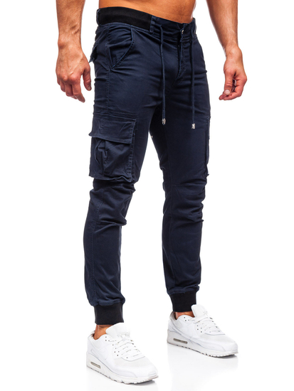 Men's Cargo Joggers Navy Blue Bolf MP0208BS