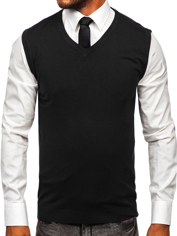 Men's Sweater Vest Black Bolf MM6005