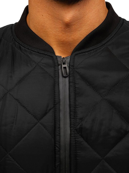 Men's Transitional Bomber Jacket Black Bolf AK76-A