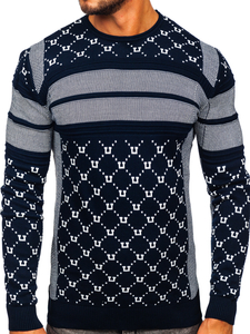 Men's Sweater Navy Blue Bolf 1059