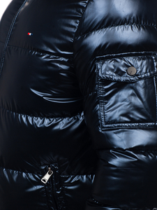 Men's Quilted Oversize Winter Jacket Navy Blue Bolf EX2138B