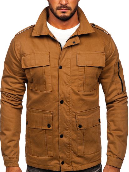 Men's Lightweight Cotton Jacket Camel Bolf 10290