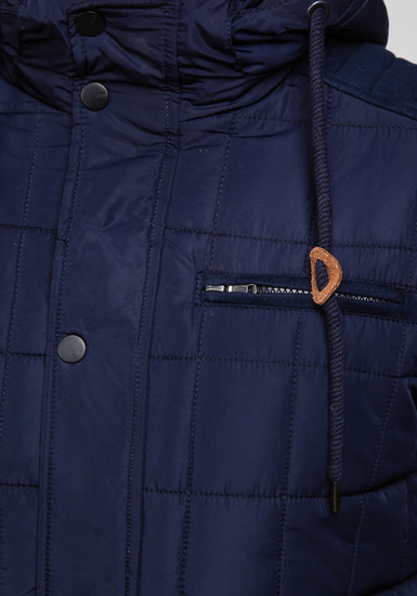 Men's Winter Jacket Navy Blue Bolf 1672