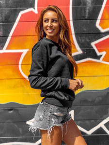 Women's Sweatshirt Black Bolf W01