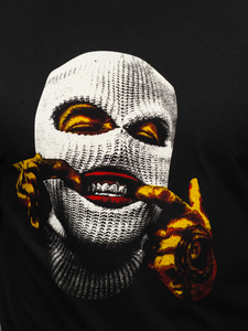 Men's Printed Long Sleeve Top Black Bolf 146744