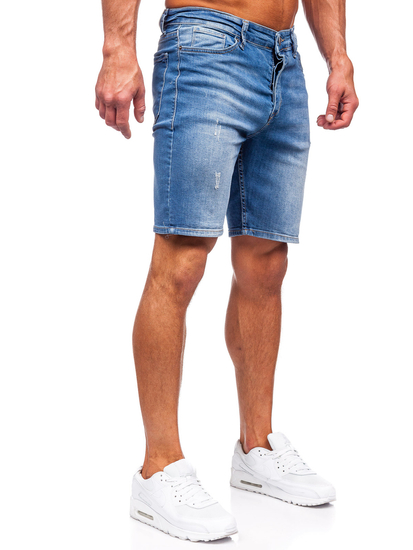 Men's Denim Shorts Navy Blue Bolf 0466