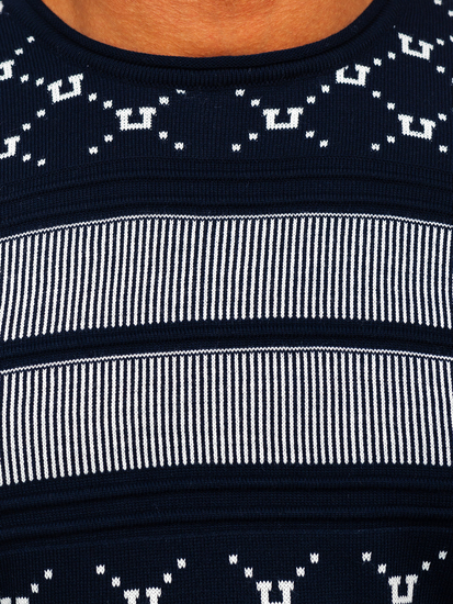 Men's Sweater Navy Blue Bolf 1059