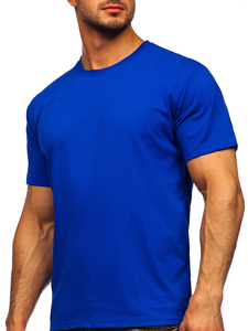 Men's Basic Cotton T-shirt Royal Blue Bolf 192397