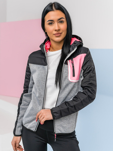 Women's Lightweight Jacket with hood Black Bolf KSW4006