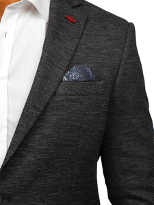 Men’s Elegant Suit Jacket Anthracite Bolf 021