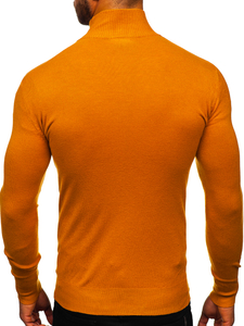 Men's Stand Up Sweater Camel Bolf YY08
