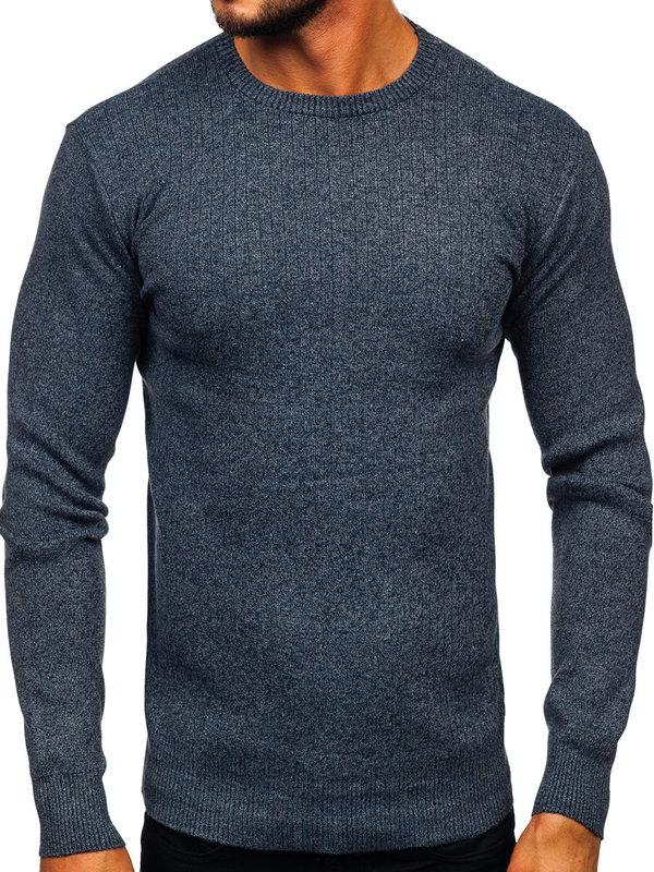 Men's Sweater Navy Blue Bolf S8309
