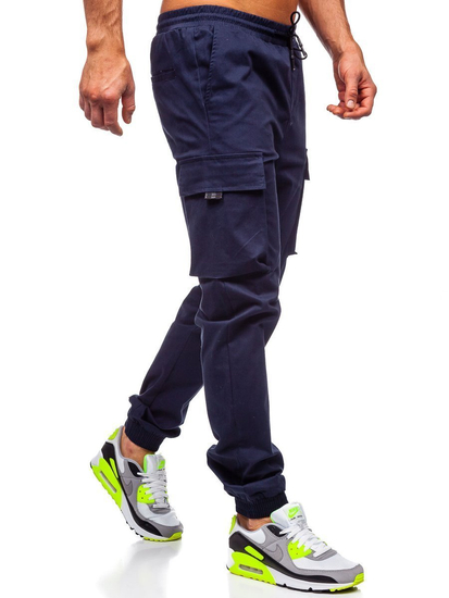 Men's Cargo Joggers Navy Blue Bolf 701