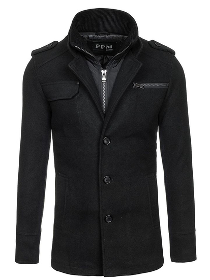 Men's Coat Black Bolf 8856