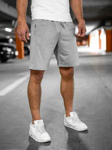 Men's Sweat Shorts Grey Bolf 8K100