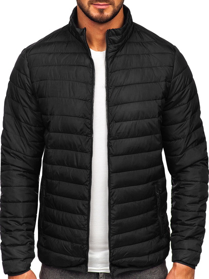 Men's Quilted Lightweight Jacket Black Bolf R9002