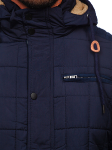 Men's Winter Jacket Navy Blue Bolf 1672