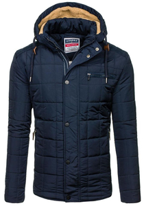 Men's Winter Jacket Navy Blue Bolf 1672
