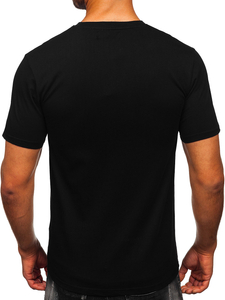 Men's Cotton Printed T-shirt Black Bolf MPO3555